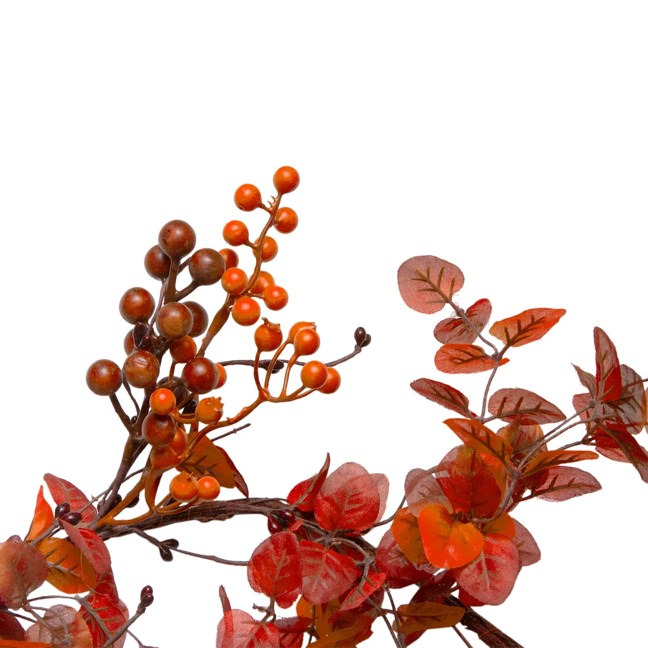 5' Berry And Leaves Fall Harvest Artificial Garland - Unlit 5 5' Berry And Leaves Fall Harvest Artificial Garland - Unlit - Image 3