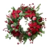 Poinsettias And Red Berries Artificial Christmas Wreath - 30-Inch, Unlit -Noel Twinkle Shop northlight vm89298 99430.1667491298