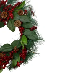 Leaves, Berry And Pine Needle Artificial Christmas Wreath - 24-Inch, Unlit 9 Leaves, Berry And Pine Needle Artificial Christmas Wreath - 24-Inch, Unlit -Noel Twinkle Shop northlight vm90071 1 21868.1667569546