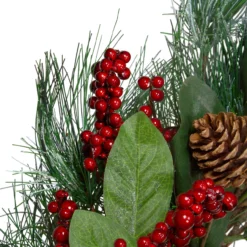 Leaves, Berry And Pine Needle Artificial Christmas Wreath - 24-Inch, Unlit 8 Leaves, Berry And Pine Needle Artificial Christmas Wreath - 24-Inch, Unlit -Noel Twinkle Shop northlight vm90071 3 42654.1667569545