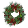 Leaves, Berry And Pine Needle Artificial Christmas Wreath - 24-Inch, Unlit -Noel Twinkle Shop northlight vm90071 04307.1667569544