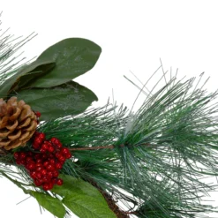 6' Leaves, Berry And Pine Needle Artificial Christmas Garland - Unlit -Noel Twinkle Shop northlight vm90072 1 14159.1667576861