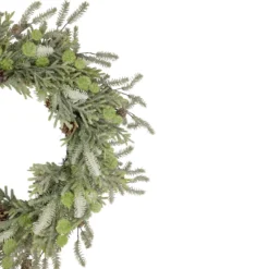 Frosted Pine And Pinecone Christmas Wreath, 30-Inch, Unlit -Noel Twinkle Shop northlight vm92763 2 02392.1667554478