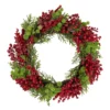 Red Berry And Frosted Pine Christmas Wreath, 28-Inch, Unlit 2 Red Berry And Frosted Pine Christmas Wreath, 28-Inch, Unlit -Noel Twinkle Shop northlight vm92764 1 57912.1667554478