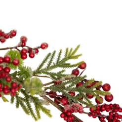 5' X 8" Frosted Pine And Red Berry Christmas Garland - Unlit 7 5' X 8" Frosted Pine And Red Berry Christmas Garland - Unlit -Noel Twinkle Shop northlight vm92777 2 65579.1667554485