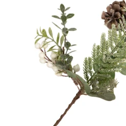 5' White Berry, Eucalyptus And Pinecone Christmas Garland - Unlit -Noel Twinkle Shop northlight vm92780 2 94286.1667535835
