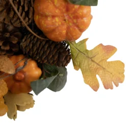 Pumpkin And Pinecone Autumn Harvest Wreath, 13.5-Inch, Unlit 7 Pumpkin And Pinecone Autumn Harvest Wreath, 13.5-Inch, Unlit -Noel Twinkle Shop northlight vm92785 3new 20995.1667554494
