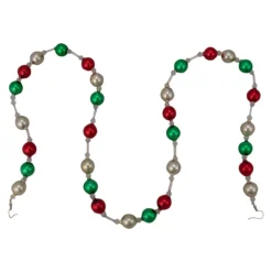 18ct Red And Green Beaded Garland With Christmas Ornaments 30" 13 18ct Red And Green Beaded Garland With Christmas Ornaments 30" -Noel Twinkle Shop northlight wy04152 4 05395.1669227075
