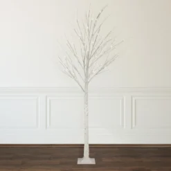 6' LED Lighted White Christmas Twig Tree - Warm White Lights 11 6' LED Lighted White Christmas Twig Tree - Warm White Lights -Noel Twinkle Shop northlight xt92223 stylenew 64497.1667530346