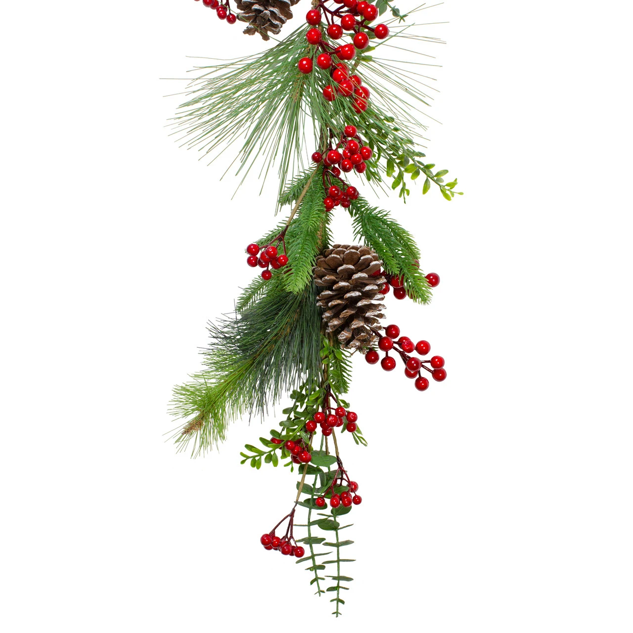 5' X 10" Berry Pine And Eucalyptus Artificial Christmas Garland - Unlit 6 5' X 10" Berry Pine And Eucalyptus Artificial Christmas Garland - Unlit - Image 4