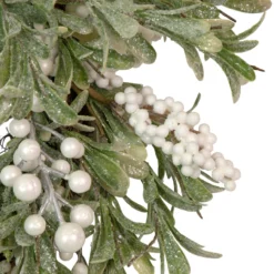 Artificial Christmas Wreath With Frosted Foliage And Berries, 20-Inch, Unlit -Noel Twinkle Shop northlight yk93231 3 08022.1667530199