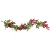 5' X 8" Frosted Red Berry And Pine Artificial Christmas Garland, Unlit 2 5' X 8" Frosted Red Berry And Pine Artificial Christmas Garland, Unlit -Noel Twinkle Shop northlight yk93237 1 51232.1667530206