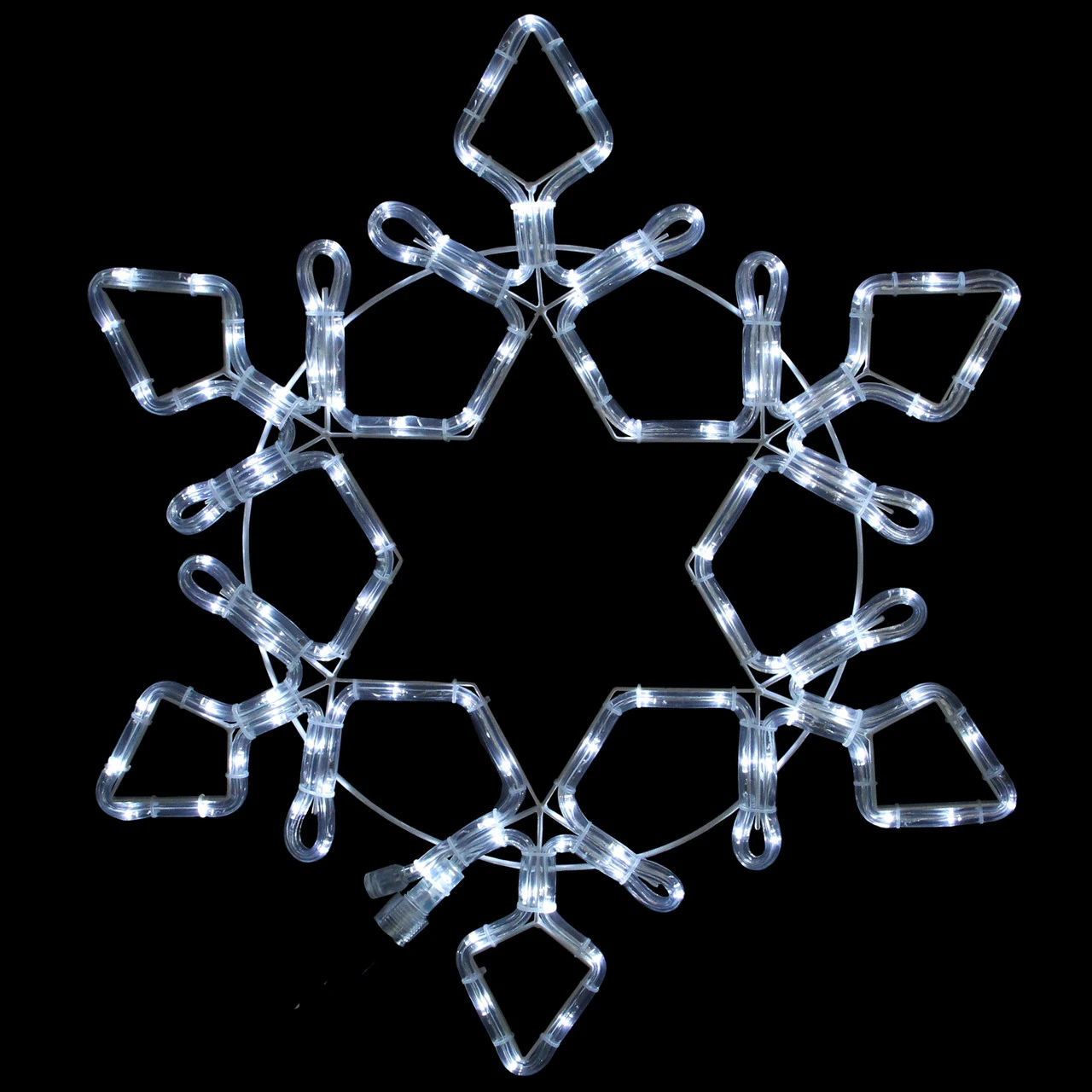 36" LED Rope Light Snowflake Commercial Christmas Decoration 2 36" LED Rope Light Snowflake Commercial Christmas Decoration