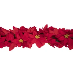 6' X 3" Red Artificial Poinsettia Floral Christmas Garland - Unlit 10 6' X 3" Red Artificial Poinsettia Floral Christmas Garland - Unlit -Noel Twinkle Shop northlight ys28028 2 50622.1680556134