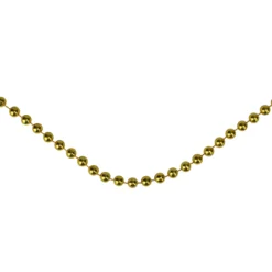 66' Metallic Gold Beaded Christmas Garland - Unlit
