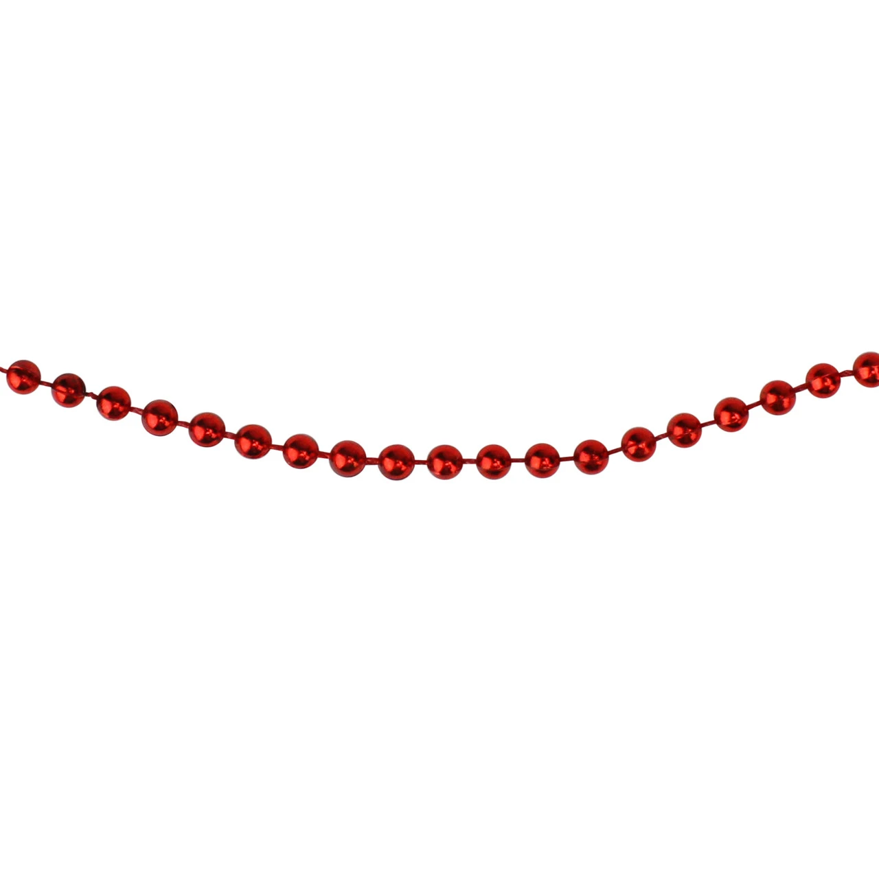 66' X 0.15" Red Beaded Artificial Christmas Garland - Unlit 3 66' X 0.15" Red Beaded Artificial Christmas Garland - Unlit