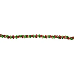 5' Green, Gold And Red Jingle Bell Christmas Garland, Unlit 15 5' Green, Gold And Red Jingle Bell Christmas Garland, Unlit -Noel Twinkle Shop northlight ys28302 03 00526.1686600977