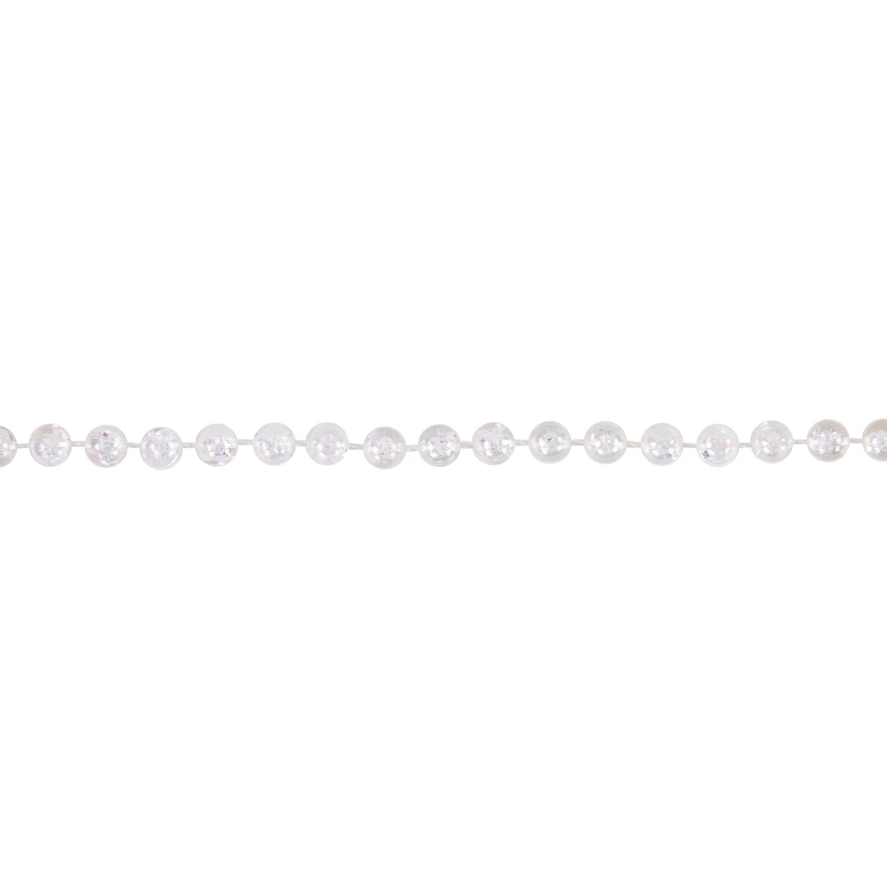 100' X 0.25" Clear Iridescent Beaded Artificial Christmas Garland, Unlit 6 100' X 0.25" Clear Iridescent Beaded Artificial Christmas Garland, Unlit - Image 4