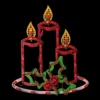 16.5" Lighted Candles With Holly And Berry Christmas Window Silhouette -Noel Twinkle Shop northlight ys7552 1 20378.1681755563
