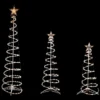 Set Of 3 Clear Lighted Spiral Christmas Trees - 3', 4', And 6' -Noel Twinkle Shop northlight ys90352 06098.1667530466