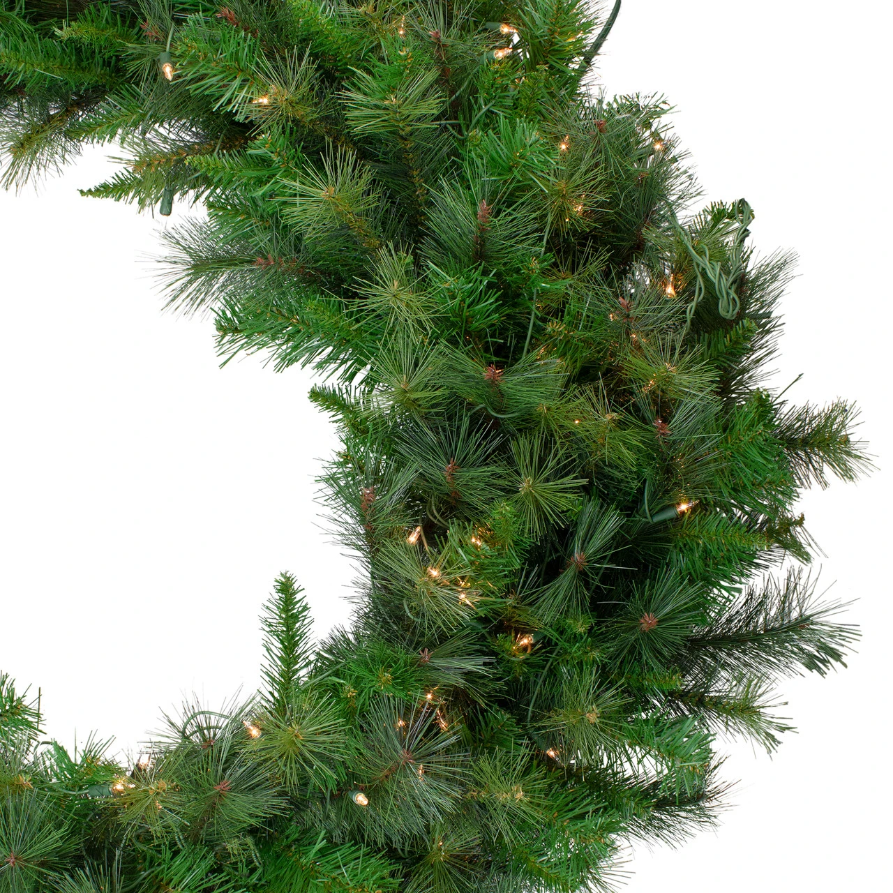 Canyon Pine Mixed Artificial Christmas Wreath - 48-Inch, Clear Lights 4 Canyon Pine Mixed Artificial Christmas Wreath - 48-Inch, Clear Lights - Image 2