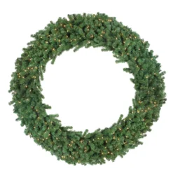 Pre-Lit Deluxe Windsor Pine Artificial Christmas Wreath - 60-Inch, Clear Lights