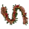 6ft Pre-Lit Decorated Red And Gold Artificial Christmas Garland, Clear Lights -Noel Twinkle Shop northlight z00012 1 garland 73861.1668539447