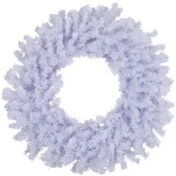 24" White Crystal Spruce Artificial Christmas Wreath - Unlit