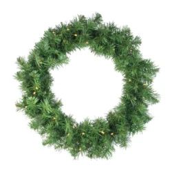 5-Piece Pre-Lit Artificial Winter Spruce Christmas Trees, Wreath And Garland Set - Clear Lights -Noel Twinkle Shop northlight z16017 wreath 69406.1670420006