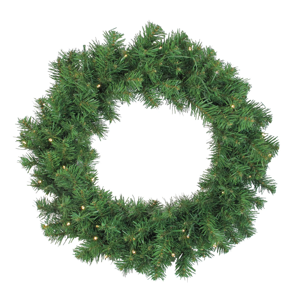4-Piece Artificial Winter Spruce Christmas Tree, Wreath And Garland Set 6.5' - Clear Lights 5 4-Piece Artificial Winter Spruce Christmas Tree, Wreath And Garland Set 6.5' - Clear Lights - Image 3