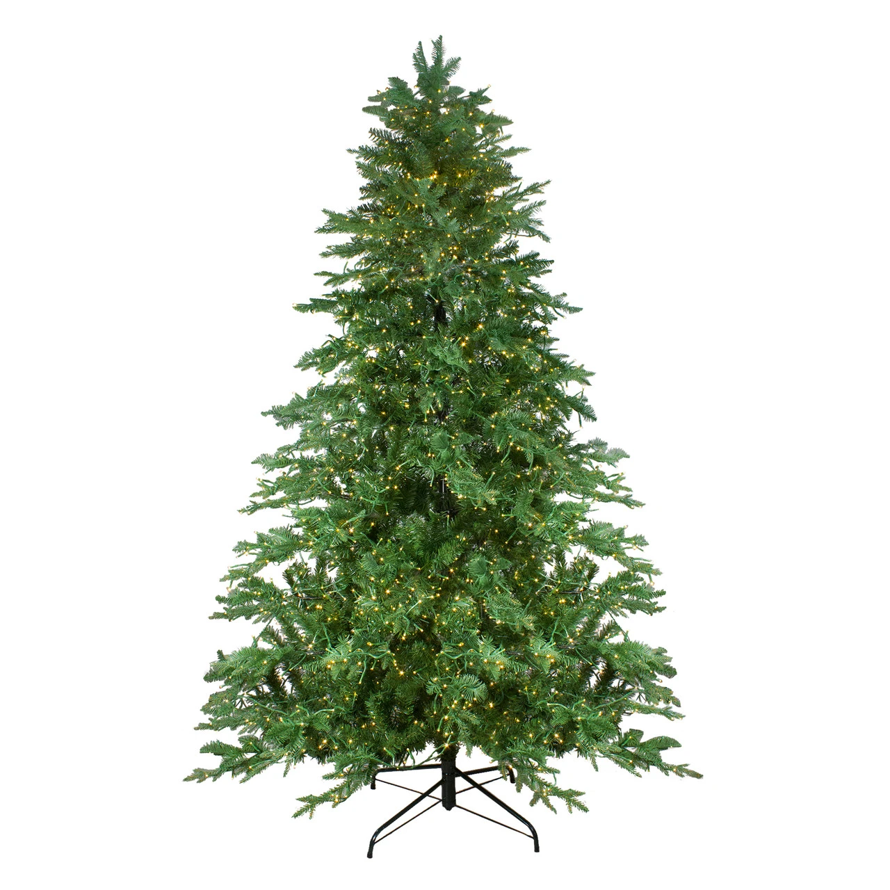 7.5' Pre-Lit Medium Mont Blanc Fir Artificial Christmas Tree - Dual Color LED Lights 4 7.5' Pre-Lit Medium Mont Blanc Fir Artificial Christmas Tree - Dual Color LED Lights - Image 2