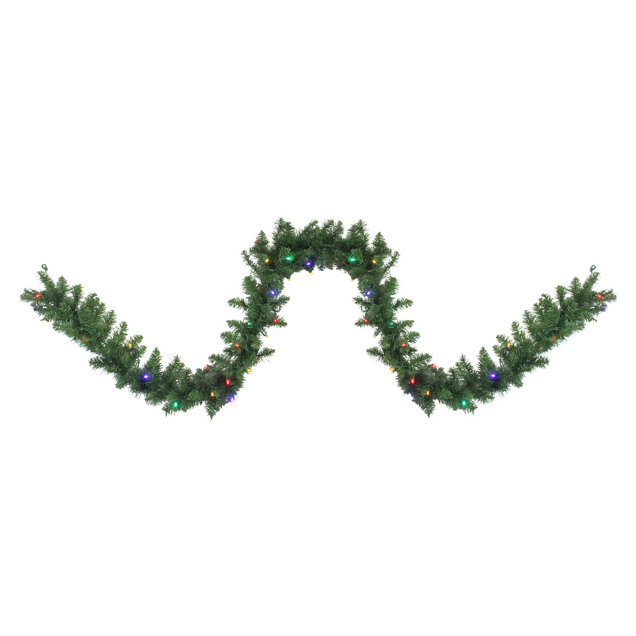 9' X 10" Pre-Lit Northern Pine Artificial Christmas Garland, Multi LED Lights 3 9' X 10" Pre-Lit Northern Pine Artificial Christmas Garland, Multi LED Lights