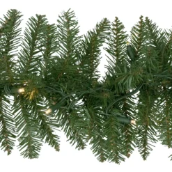 9' X 10" Pre-Lit Northern Pine Artificial Christmas Garland - Warm White LED Lights -Noel Twinkle Shop northlight z35738 2new 48845.1677088343