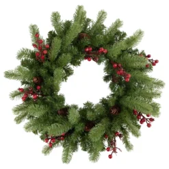 Noble Fir With Berries Artificial Christmas Wreath - 24-Inch, Unlit 7 Noble Fir With Berries Artificial Christmas Wreath - 24-Inch, Unlit -Noel Twinkle Shop northlight z85364 style 94800.1667489918