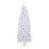 6.5’ Pre-Lit Slim Geneva White Spruce Artificial Christmas Tree, Blue Lights -Noel Twinkle Shop northlight z92373 1 15289.1667017602