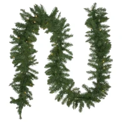 50' X 10" Pre-Lit Northern Pine Commercial Christmas Garland - Warm White LED Lights