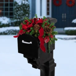 28" Pre-Lit Dorchester Pine Artificial Christmas Swag, Clear Lights 7 28" Pre-Lit Dorchester Pine Artificial Christmas Swag, Clear Lights -Noel Twinkle Shop northlight z92821 styled 94732.1684869973