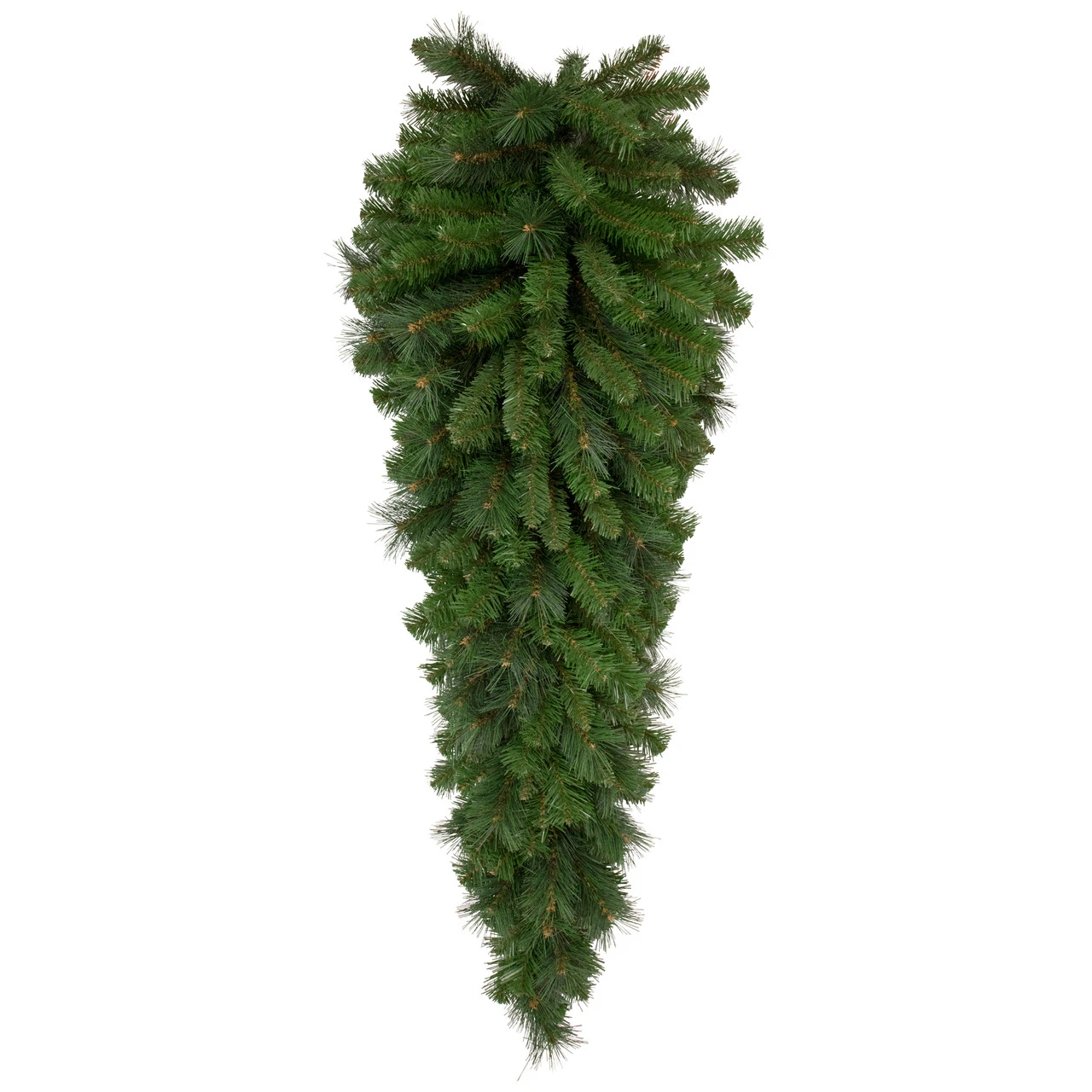 48" Beaver Pine Artificial Christmas Teardrop Swag, Unlit 3 48" Beaver Pine Artificial Christmas Teardrop Swag, Unlit