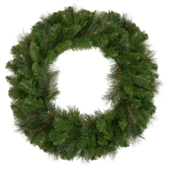 Mixed Beaver Pine Artificial Christmas Wreath, 24-Inch, Unlit