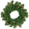 Deluxe Dorchester Pine Artificial Christmas Wreath, 16-Inch, Clear Lights -Noel Twinkle Shop northlight z92847 1 31949.1667554472