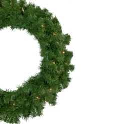Pre-Lit Dorchester Pine Artificial Christmas Wreath, 24-Inch, Clear Lights -Noel Twinkle Shop northlight z92851 2 46313.1667554475