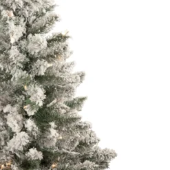 4' Pre-Lit Flocked Pine Slim Artificial Christmas Tree, Clear Lights 9 4' Pre-Lit Flocked Pine Slim Artificial Christmas Tree, Clear Lights -Noel Twinkle Shop northlight z92855 2 70832.1667569728
