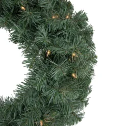Pre-lit Colorado Blue Spruce Artificial Christmas Wreath, 24-Inch, Clear Lights -Noel Twinkle Shop northlight z94017 2secnodary 60142.1668190457