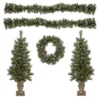 5-Piece Pre-Lit Frosted Verona Berry Pine Artificial Christmas Entryway Set -Noel Twinkle Shop northlight z94032 main 05006.1667488616