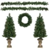 5-Piece Pre-Lit Norwich Pine Artificial Christmas Entryway Set -Noel Twinkle Shop northlight z94033 main 00865.1667530984