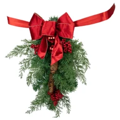 Set Of 2 Mixed Cedar And Pine Christmas Chair Back Swags 12 Set Of 2 Mixed Cedar And Pine Christmas Chair Back Swags -Noel Twinkle Shop northlight z94040 4 03203.1667488593