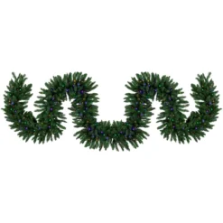25' X 20" Pre-Lit Buffalo Fir Artificial Christmas Garland - Multi-Color LED Lights