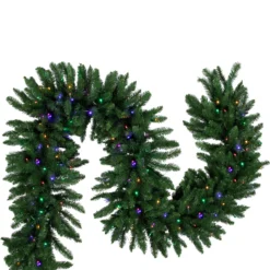 25' X 20" Pre-Lit Buffalo Fir Artificial Christmas Garland - Multi-Color LED Lights -Noel Twinkle Shop northlight z94306 3 95767.1686572360