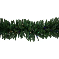 25' X 20" Pre-Lit Buffalo Fir Artificial Christmas Garland - Multi-Color LED Lights -Noel Twinkle Shop northlight z94306 4 57156.1686572361