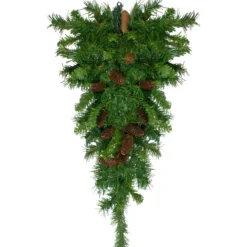34" Dakota Red Pine Artificial Christmas Swag With Pine Cones - Unlit